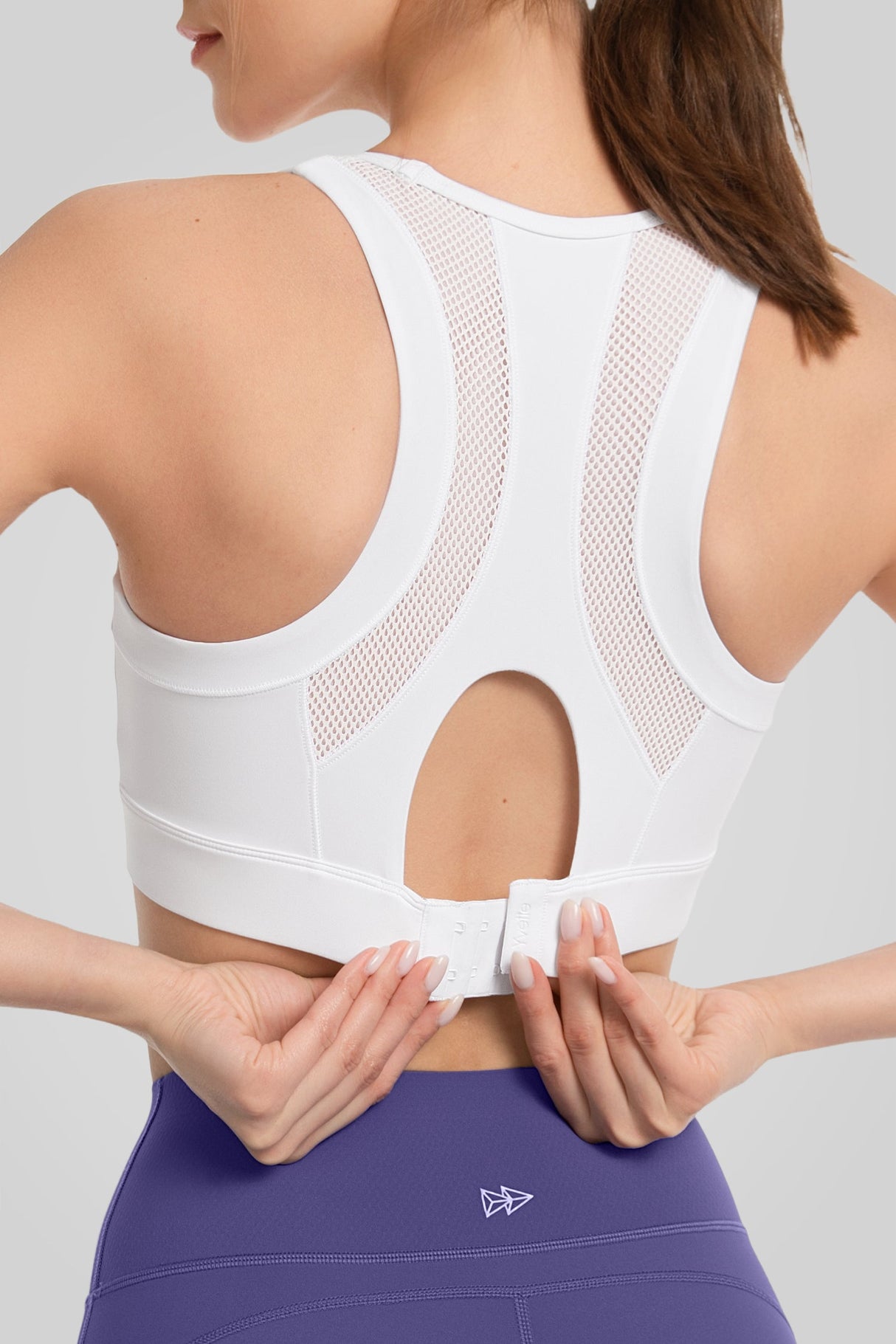 Power™ Front Mesh Arched Cutout Cool Sports Bra | Women's High Support Sports Bra