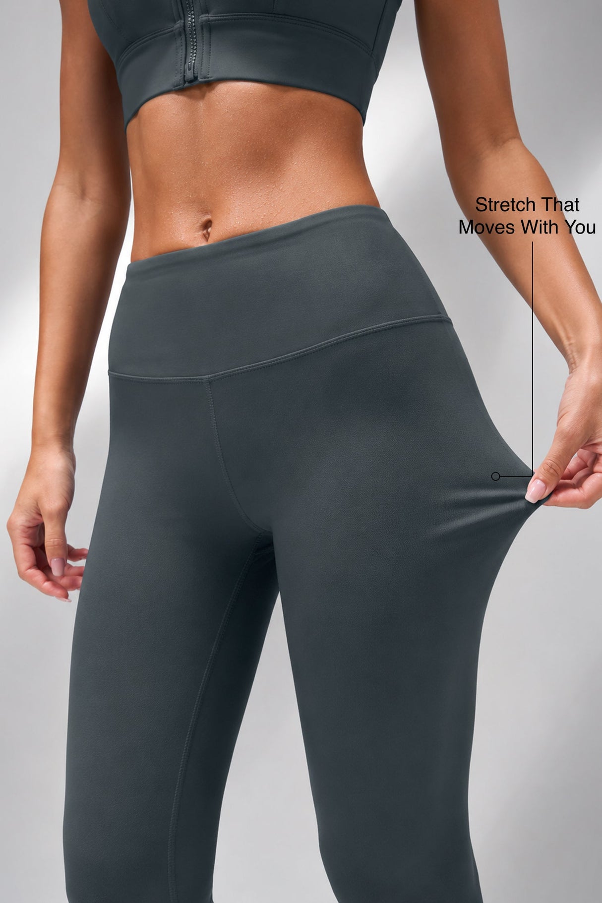 Echo™ Supportive Sustainable 27 Inches Leggings | High-Impact Leggings Best For Running, HIIT & Training