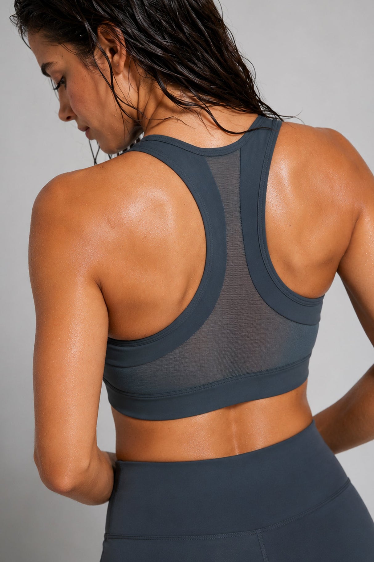 Enfold™ Front-Zip Breathable Racerback Sports Bra | High-Impact Support for Running, HIIT & Training