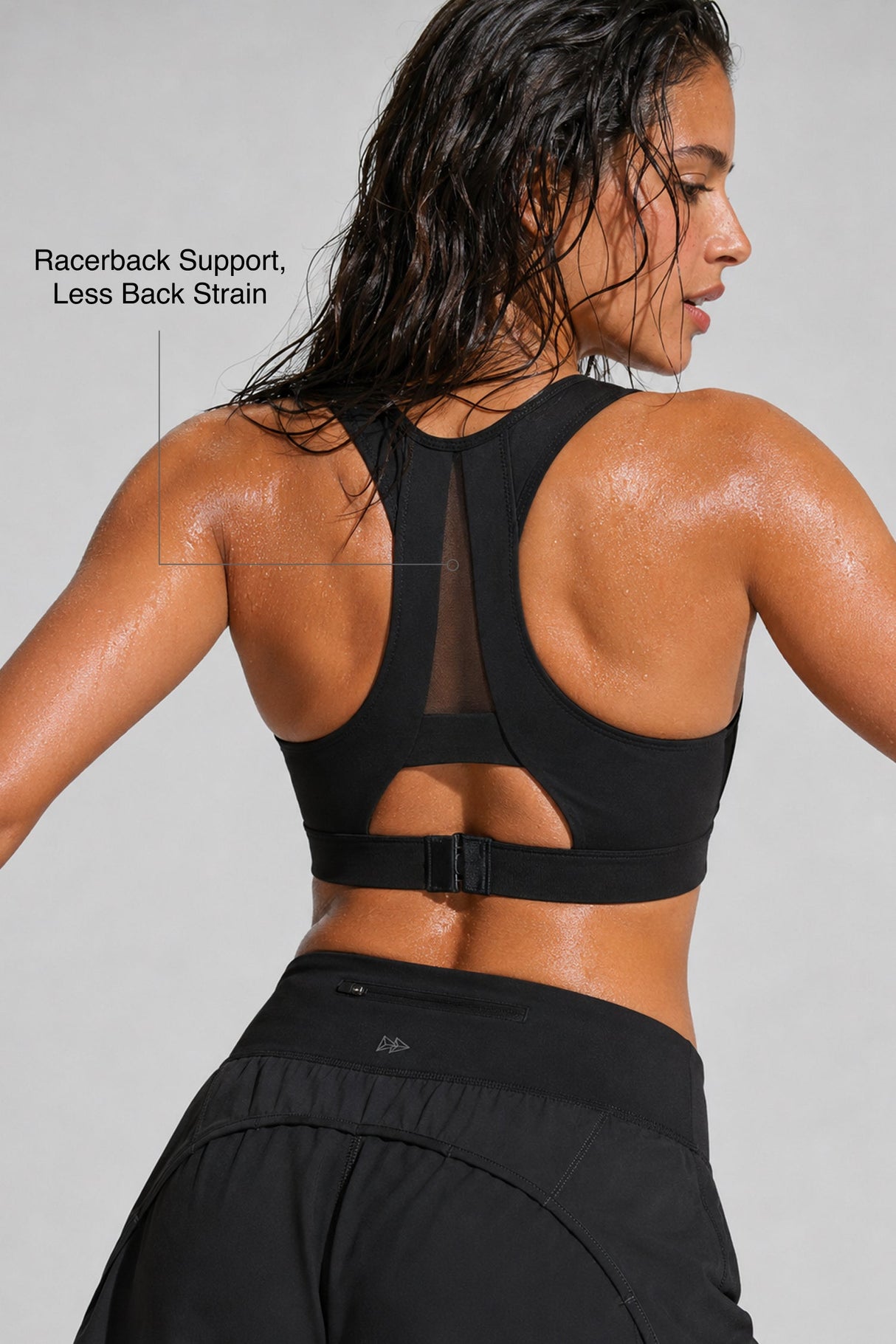 Shift™ Breathable Racerback High-Support Bra | High-Impact Support Best For Running, HIIT & Training