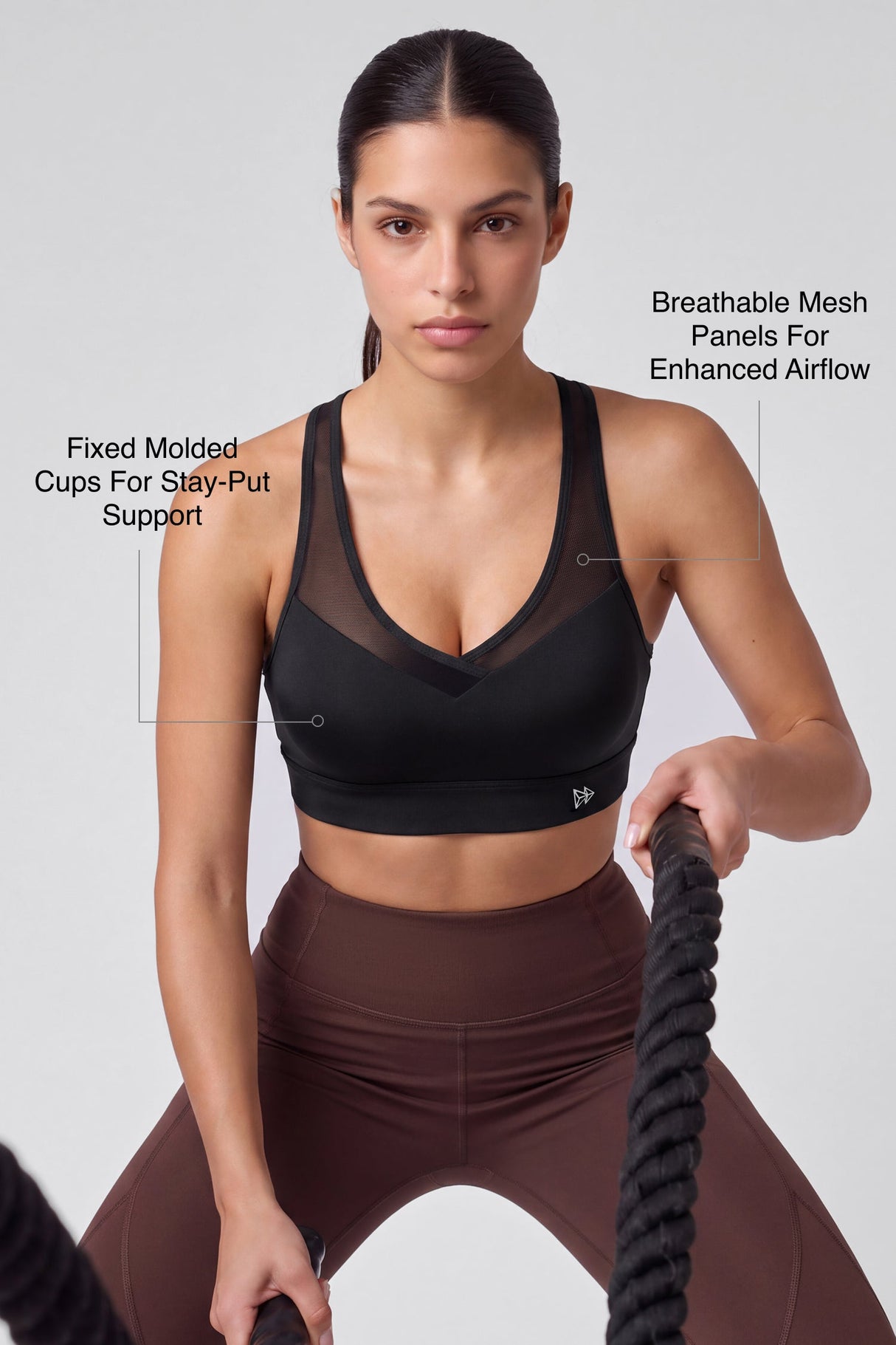 Shift™ Adjustable-Strap Airflow Sports Bra | High Support with Breathable Mesh for Running, HIIT & Training
