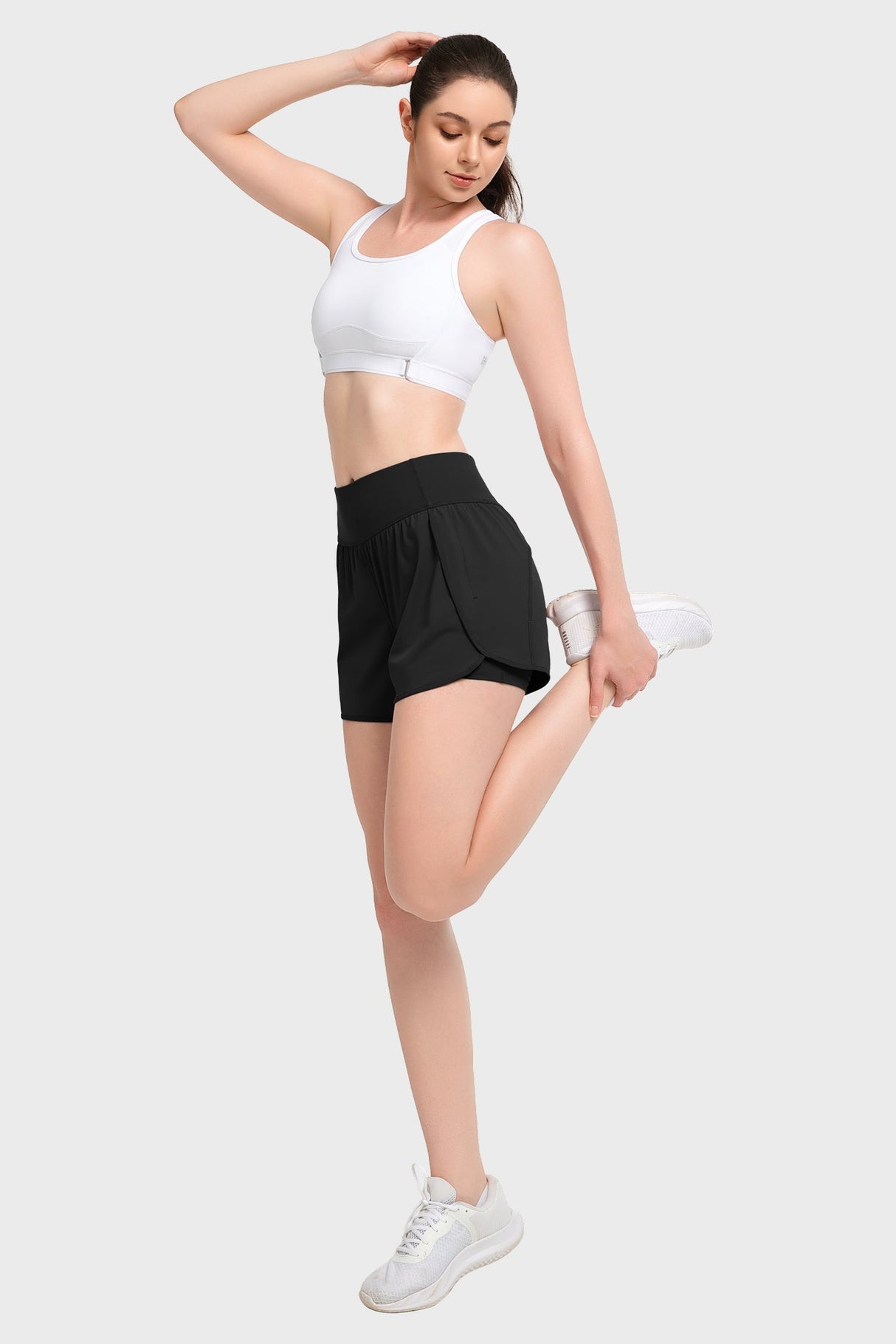 Shift™ Quick Dry Inner Mesh Workout Shorts with Pocket 3.5''| Women's Running Shorts
