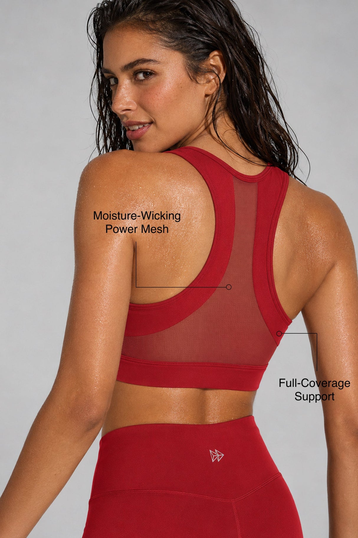 Enfold™ Front-Zip Breathable Racerback Sports Bra | High-Impact Support for Running, HIIT & Training