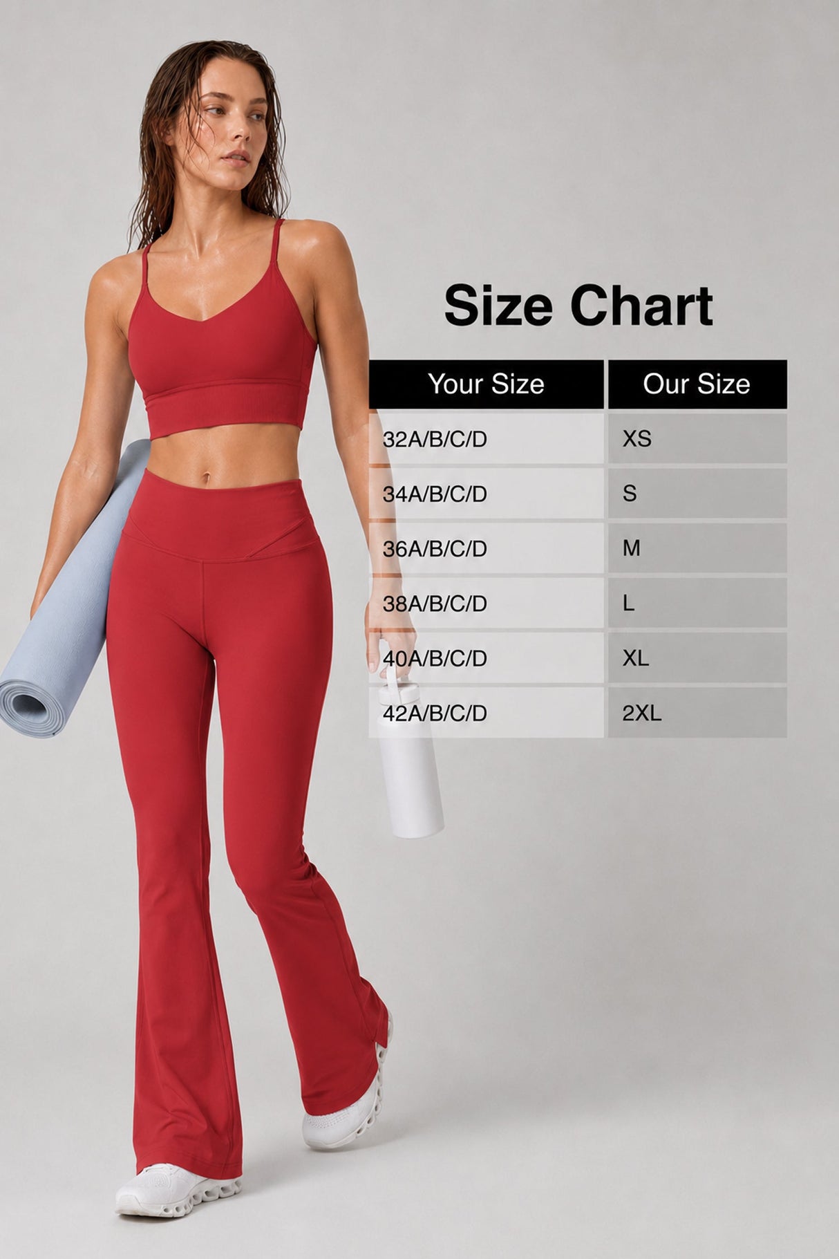Echo™ V-Neck Ribbed Padded Yoga Bra | Women's Light Support Sports Bra