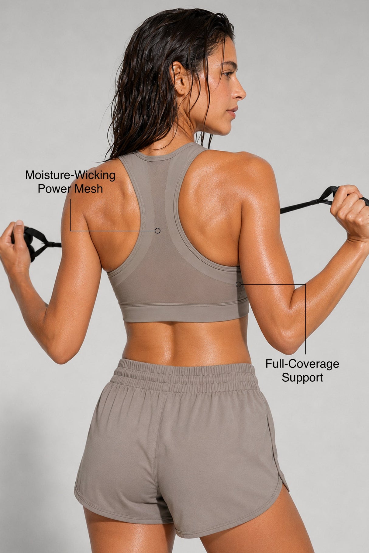 Enfold™ Front-Zip Breathable Racerback Sports Bra | High-Impact Support for Running, HIIT & Training