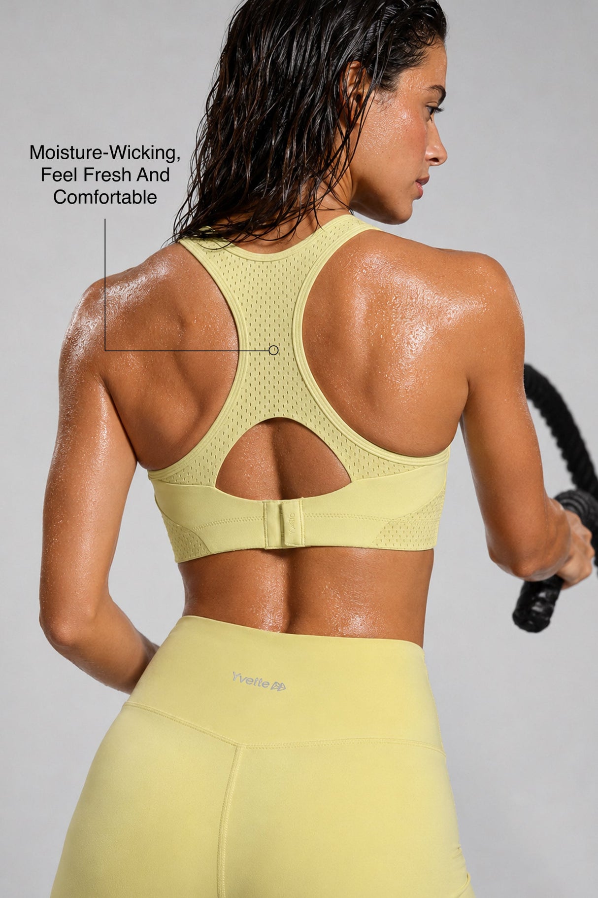 Sculpt™ Racerback Full-Coverage Breathable Sports Bra | High Support with Bounce Control & Mesh for Running, HIIT & Training