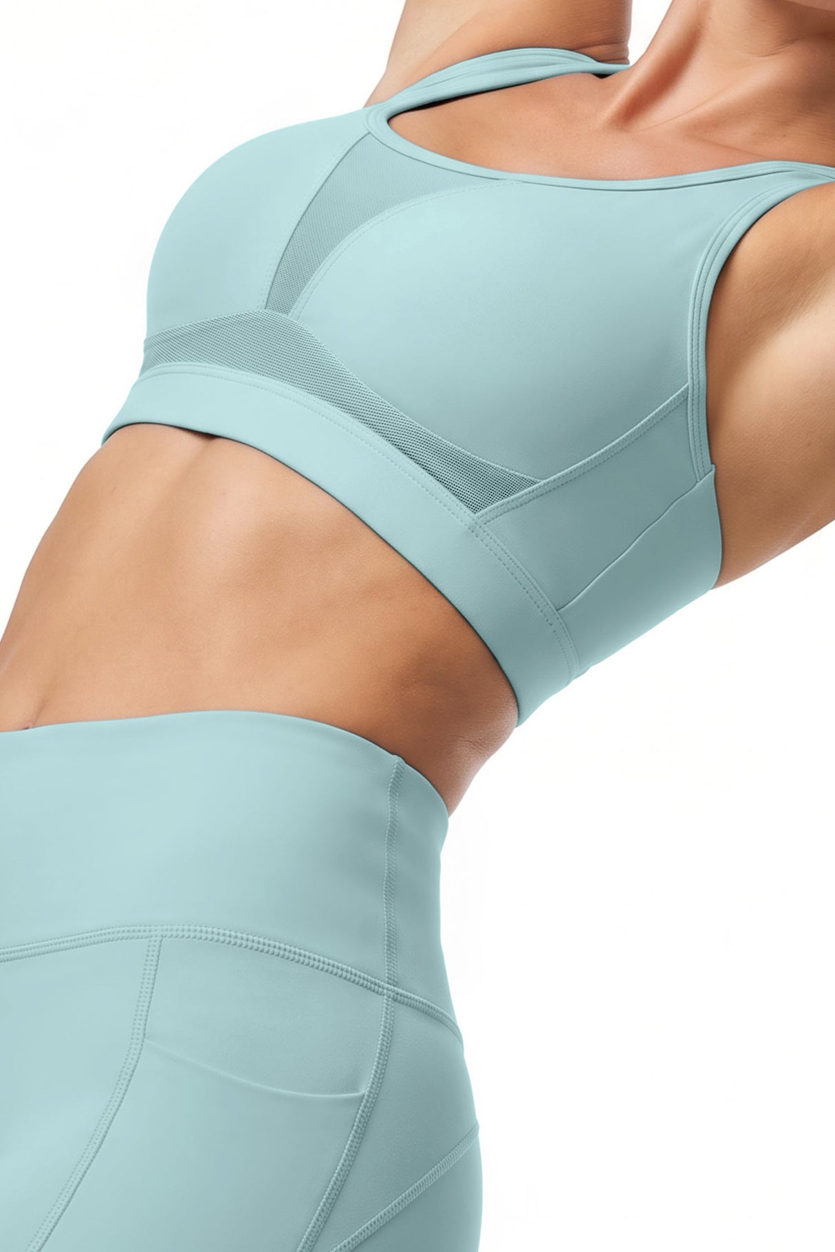 Power™ Adjustable Crisscross Straps With Mesh Sports Bra | High Support for Running, HIIT & Training