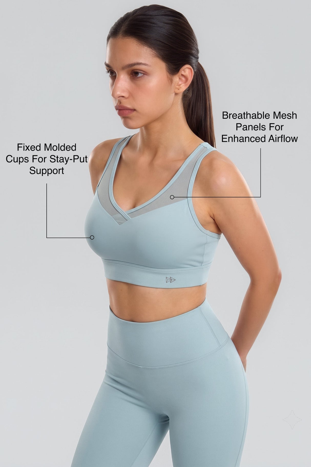 Shift™ Adjustable-Strap Airflow Sports Bra | High Support with Breathable Mesh for Running, HIIT & Training