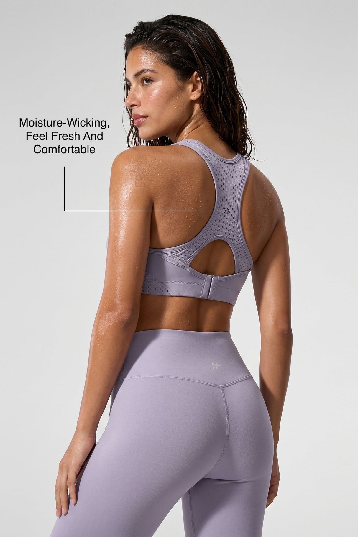Sculpt™ Racerback Full-Coverage Breathable Sports Bra | High Support with Bounce Control & Mesh for Running, HIIT & Training