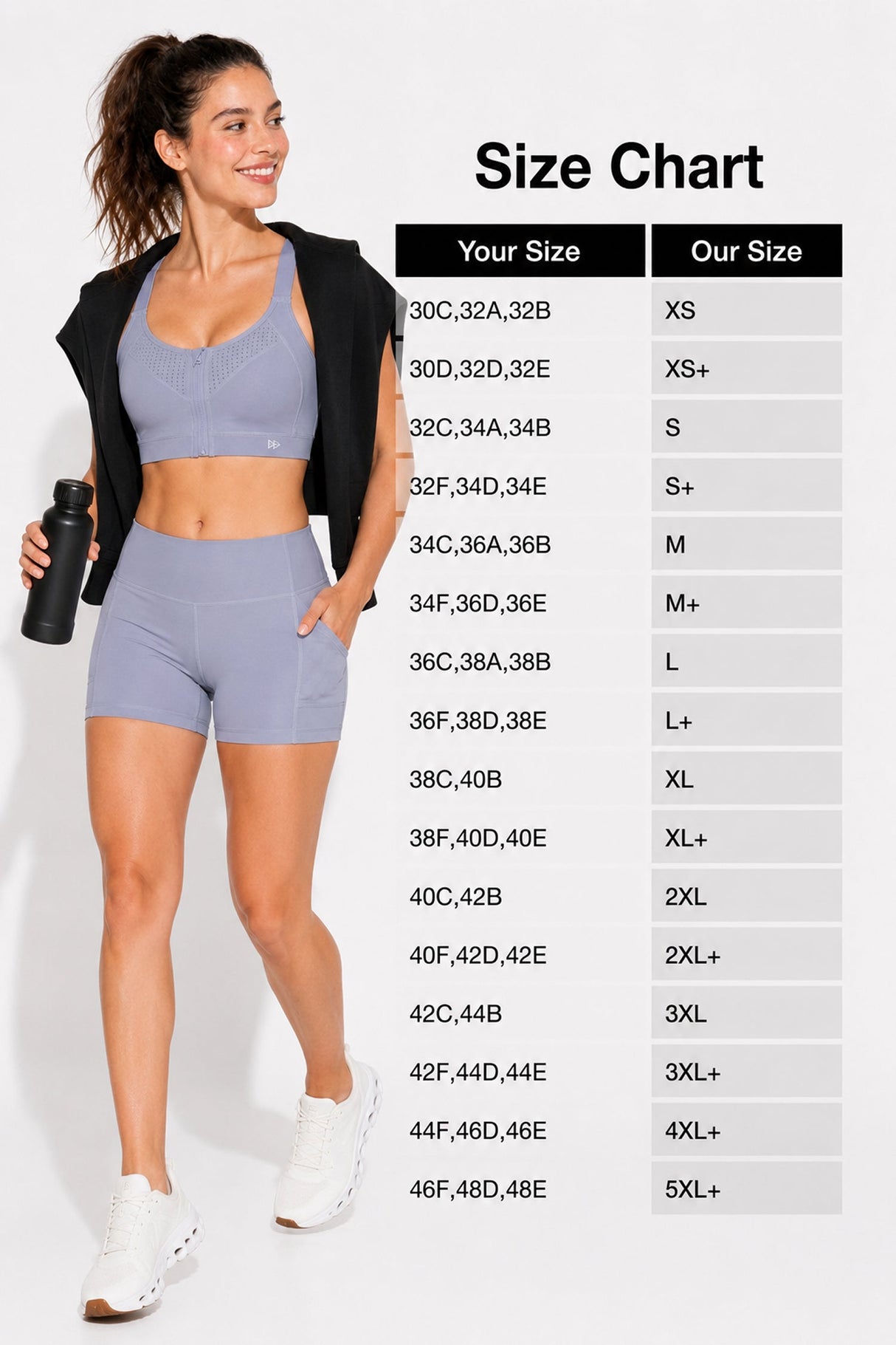 Power™ Soft Adjustable High-Support Mesh Running Bra | Women's High Support Sports Bra