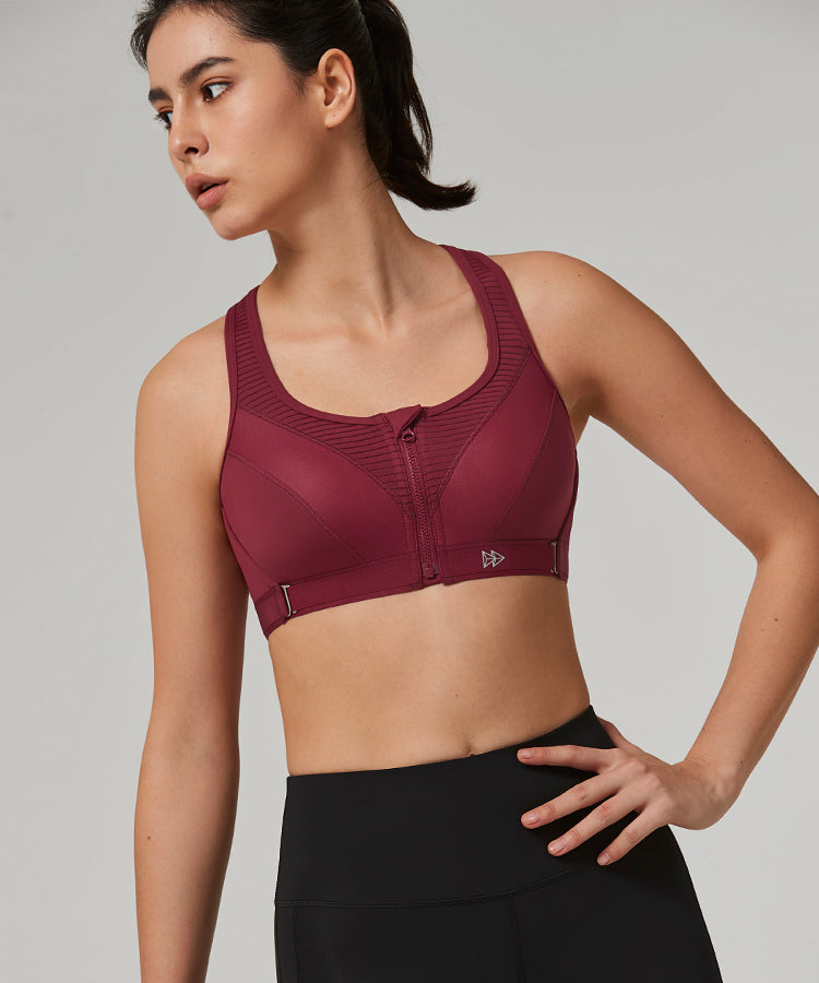 Womens adjustable supportive high impact sports bra – Yvette_UK