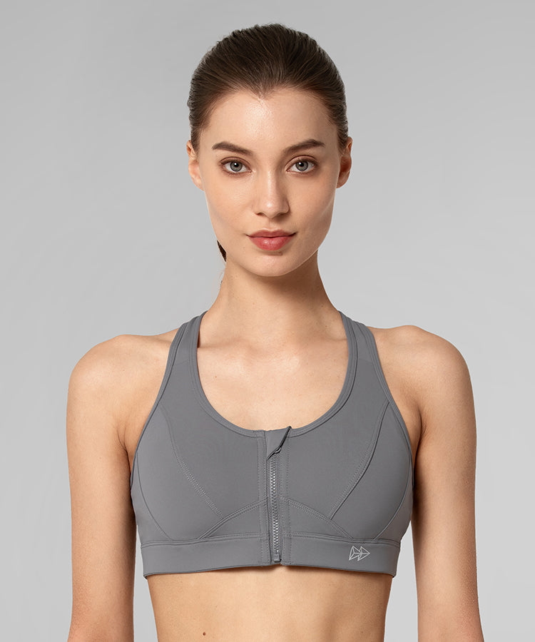 Zipped Low Impact Sports Bra