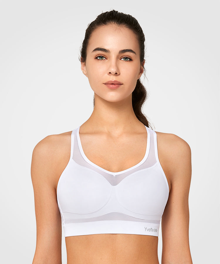 PRETTYWELL Racerback Sports Bras Non Removable India