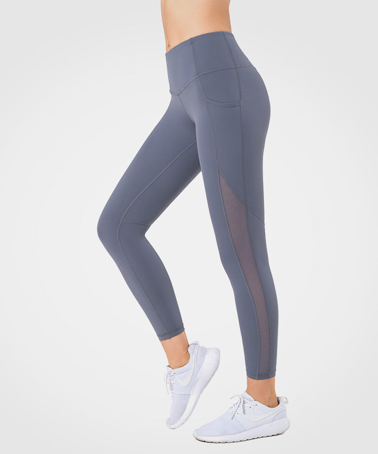 Sculpt Side Pocket Mesh Running Leggings