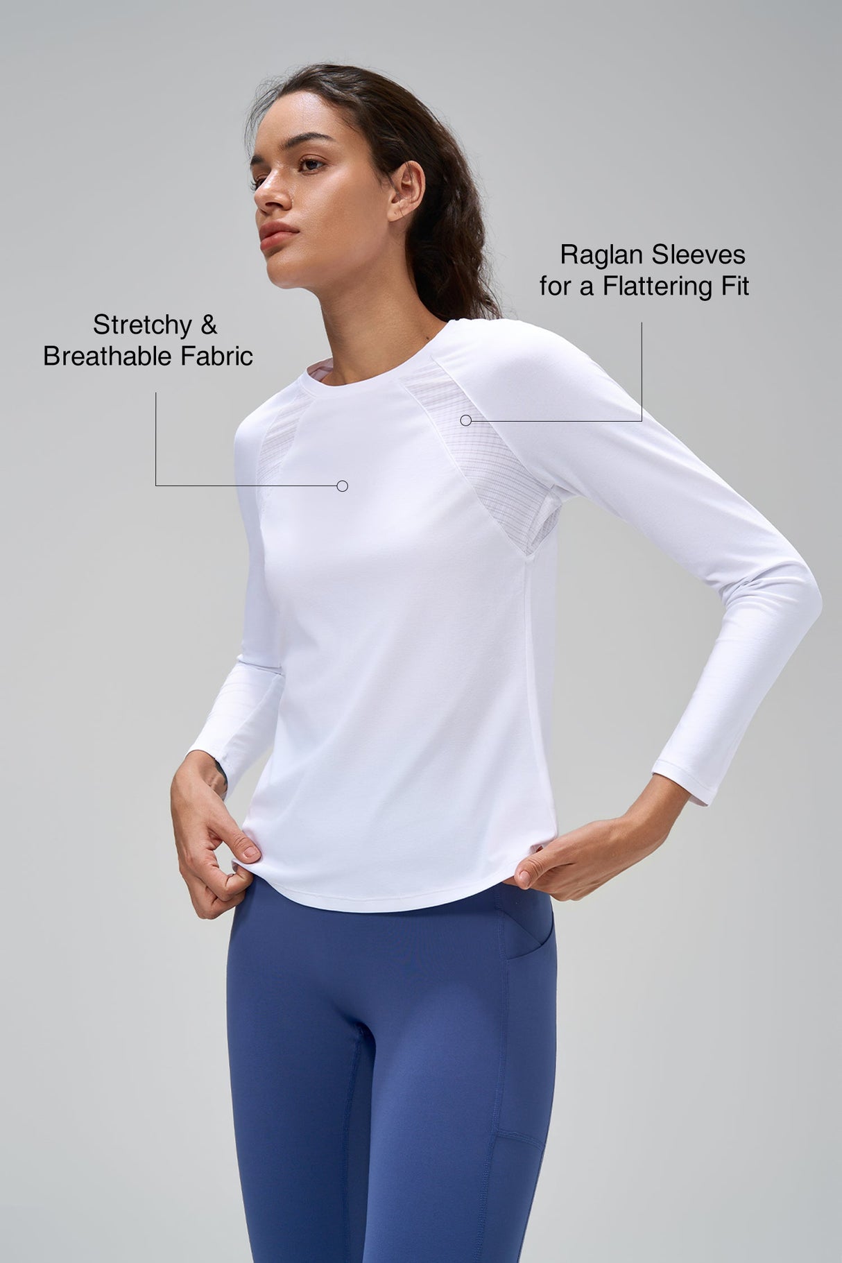 Anywhere™ Performance Mesh Long Sleeve T-shirt | Women's Long Sleeve T-shirt