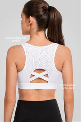 Echo™ Cut Out Design Padded Running Bra | Women's High Support Sports Bra
