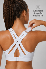 Power™ Adjustable Crisscross Padded Running Bra | Women's High Support Sports Bra