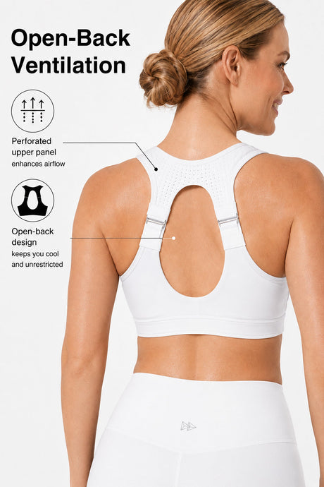Power™ Zip Front Adjustable High Support Sports Bra | Women's High Support Sports Bra