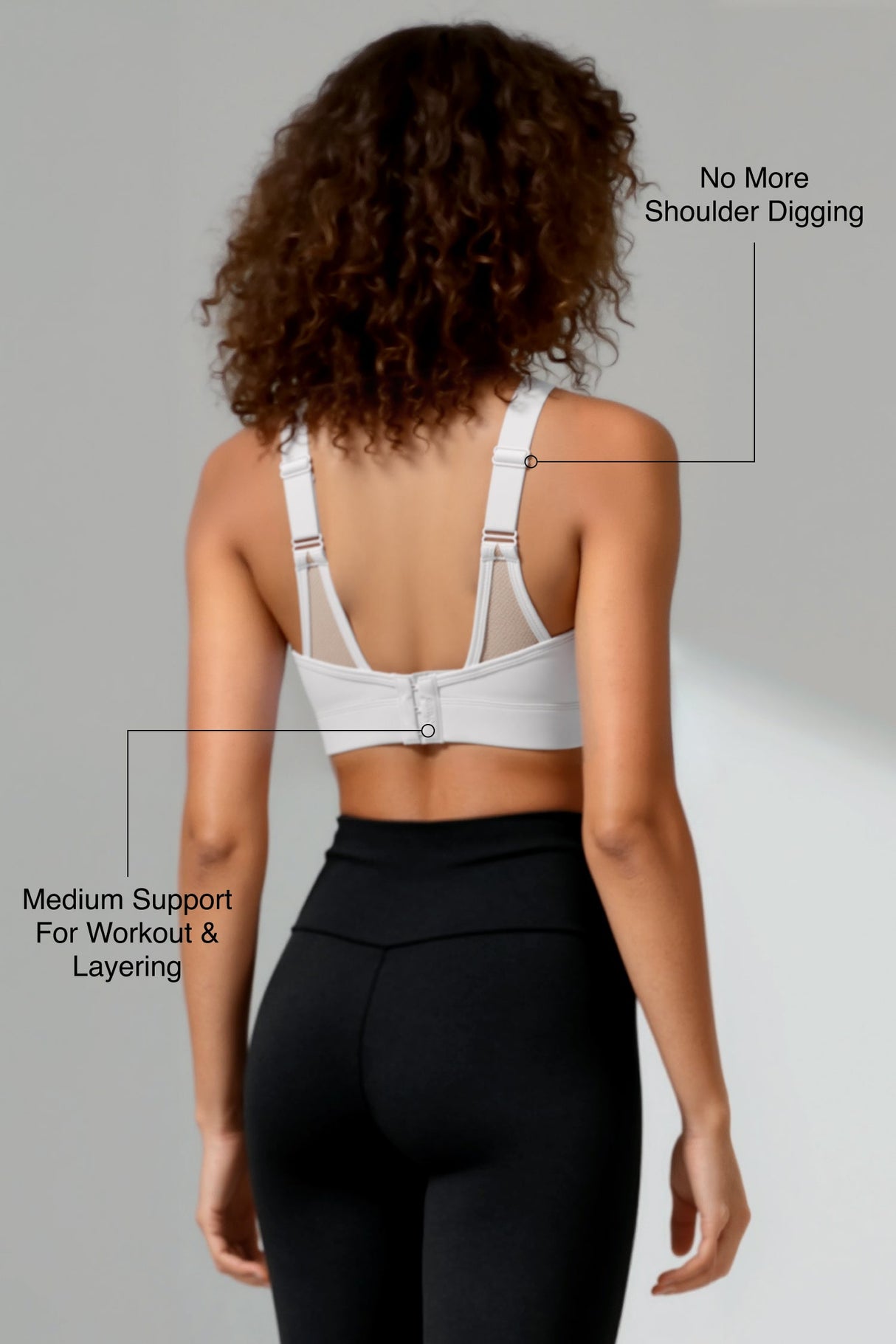 Shift™ Adjustable-Strap Sustainable Sports Bra | Medium Support with Breathable Mesh for Running, HIIT, Yoga & Training
