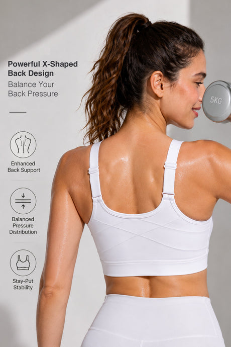 Power™  Soft Adjustable High-Support Mesh Running Bra | Women's High Support Sports Bra