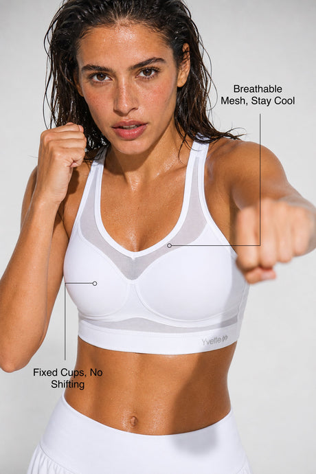 Shift™ Breathable Racerback High-Support Bra | High-Impact Support Best For Running, HIIT & Training