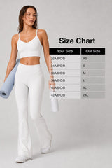 Echo™ V-Neck Ribbed Padded Yoga Bra | Women's Light Support Sports Bra