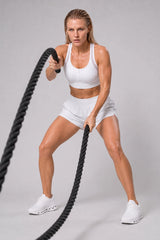 Power™ Zip-Front Mesh T-Back Sports Bra | High-Impact Support for Running & HIIT