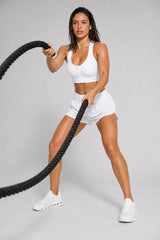 Enfold™ Front-Zip Breathable Racerback Sports Bra | High-Impact Support for Running, HIIT & Training