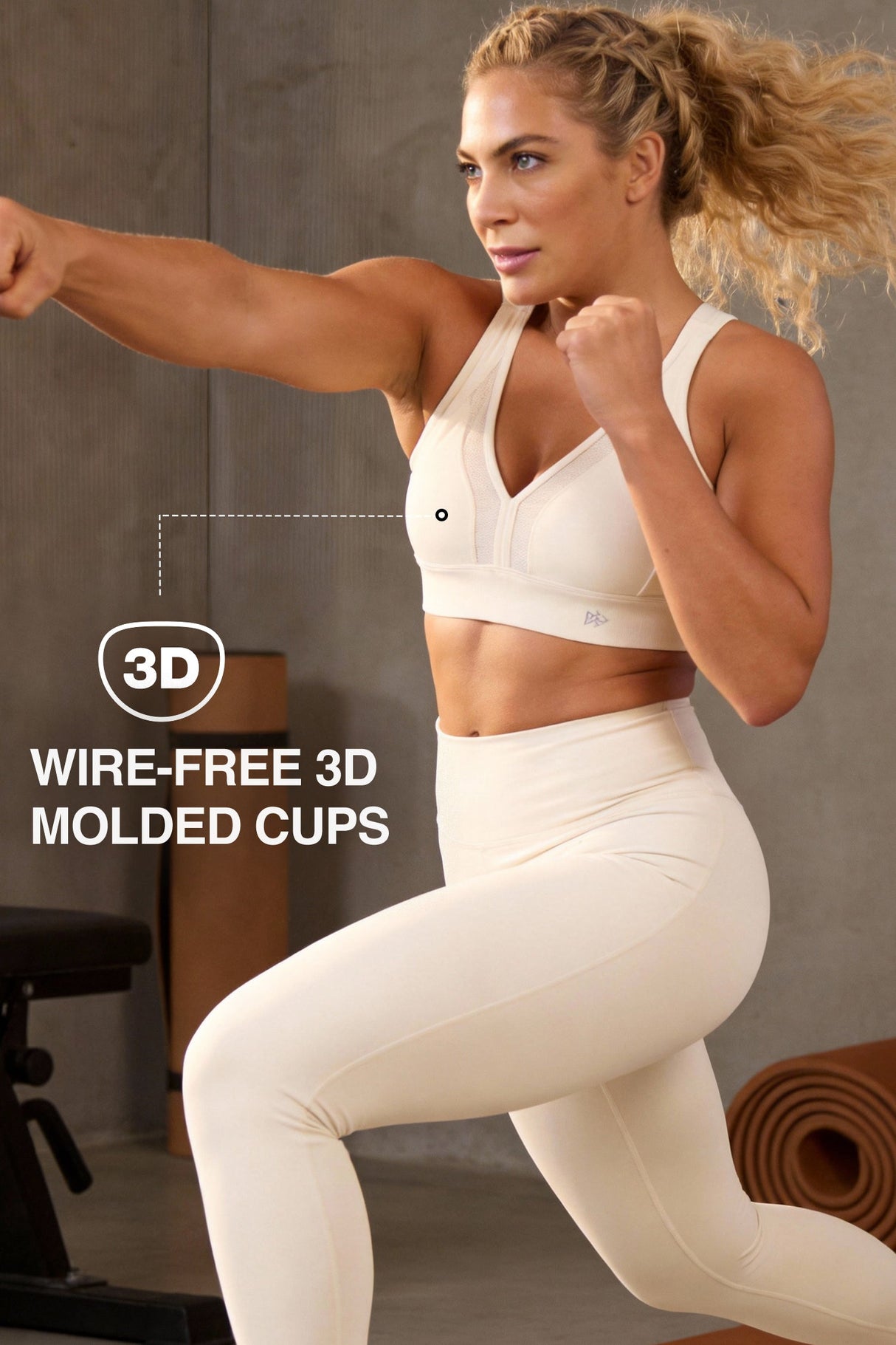 Power™ High Support Adjustable Cross Back Running Bra | Women's High Support Sports Bra