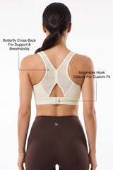 Power™ Breathable Panel With Adjustable Support Sports Bra | High Support for Running, HIIT & Training
