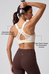 Shift™ Adjustable-Strap Airflow Sports Bra | High Support with Breathable Mesh for Running, HIIT & Training