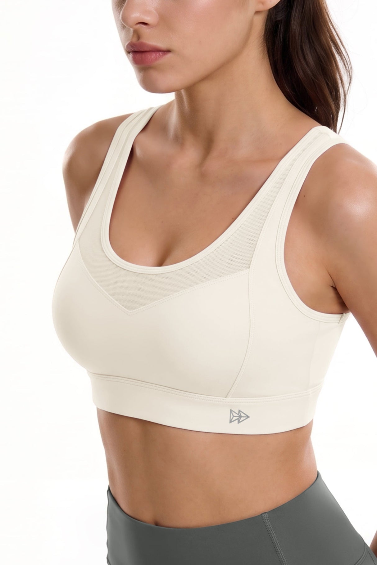Power™ Breathable Cutout Sports Bra with Hook Closure | High Support for Running, HIIT & Training