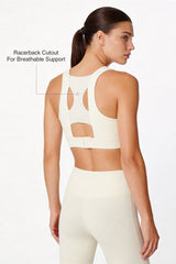 Power™ Racerback Breathable Full-Coverage Sports Bra | High-Impact Support for Running, Gym & Training