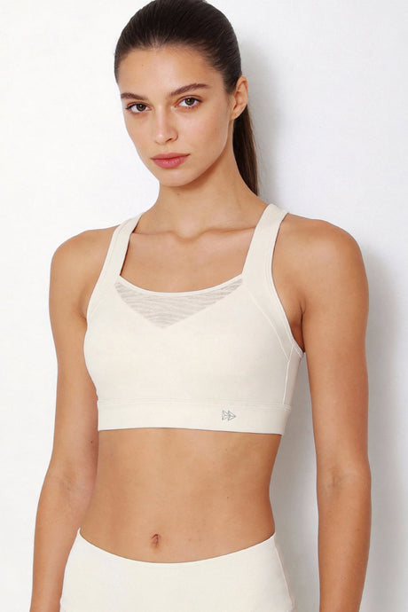 Power™ Racerback Breathable Full-Coverage Sports Bra | High-Impact Support for Running, Gym & Training
