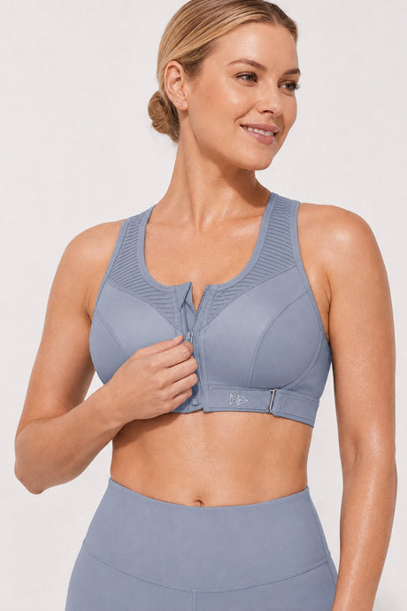 Power™ Zip Front Adjustable High Support Sports Bra | Women's High Support Sports Bra