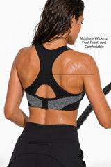 Sculpt™ Racerback Full-Coverage Breathable Sports Bra | High Support with Bounce Control & Mesh for Running, HIIT & Training
