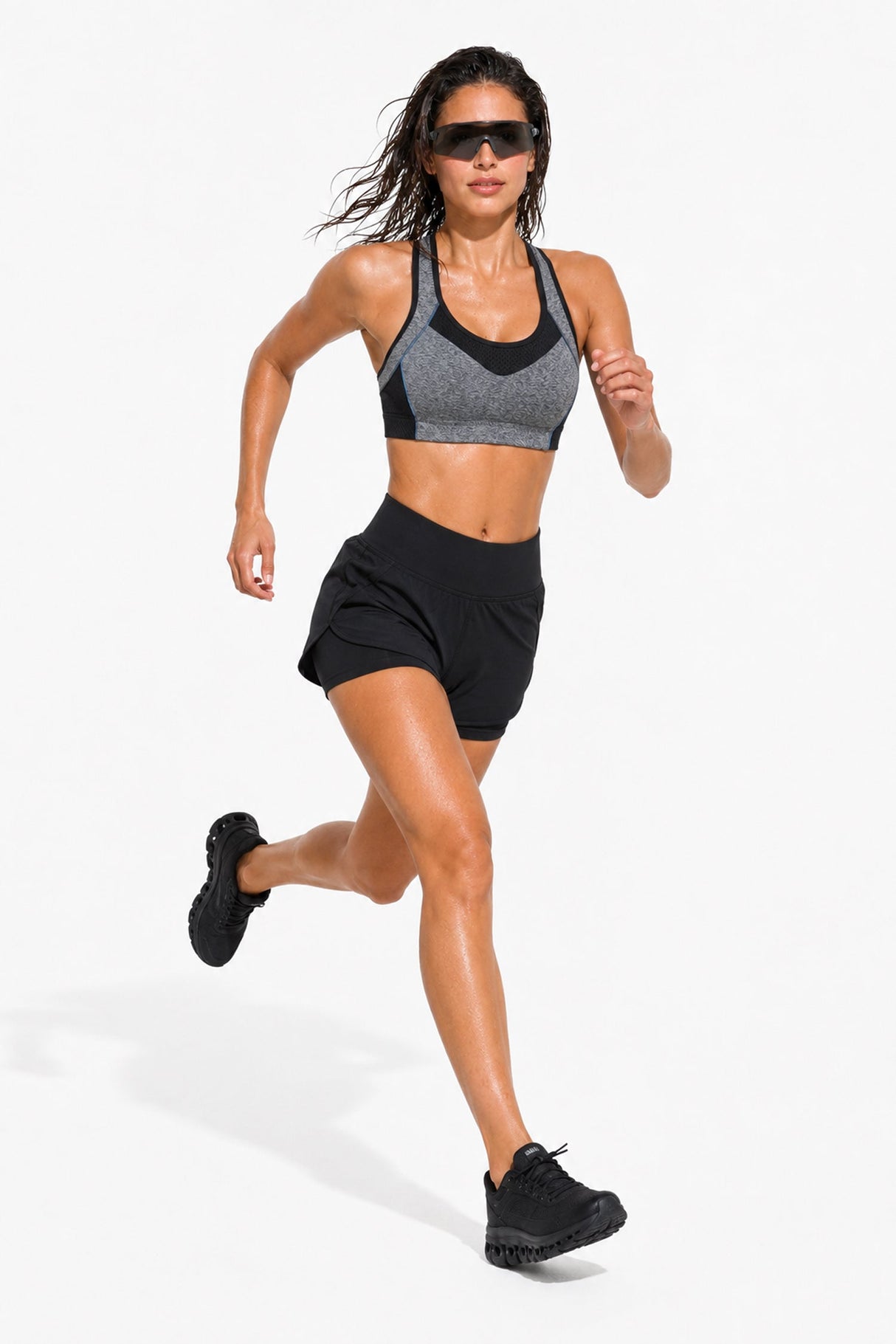 Sculpt™ Racerback Full-Coverage Breathable Sports Bra | High Support with Bounce Control & Mesh for Running, HIIT & Training