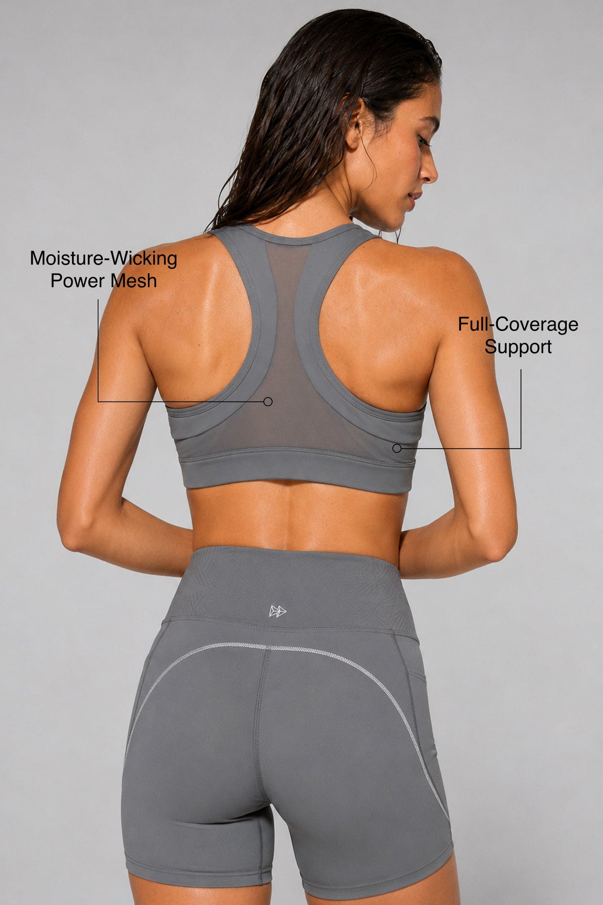 Enfold™ Front-Zip Breathable Racerback Sports Bra | High-Impact Support for Running, HIIT & Training