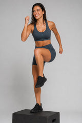 Enfold™ Front-Zip Breathable Racerback Sports Bra | High-Impact Support for Running, HIIT & Training