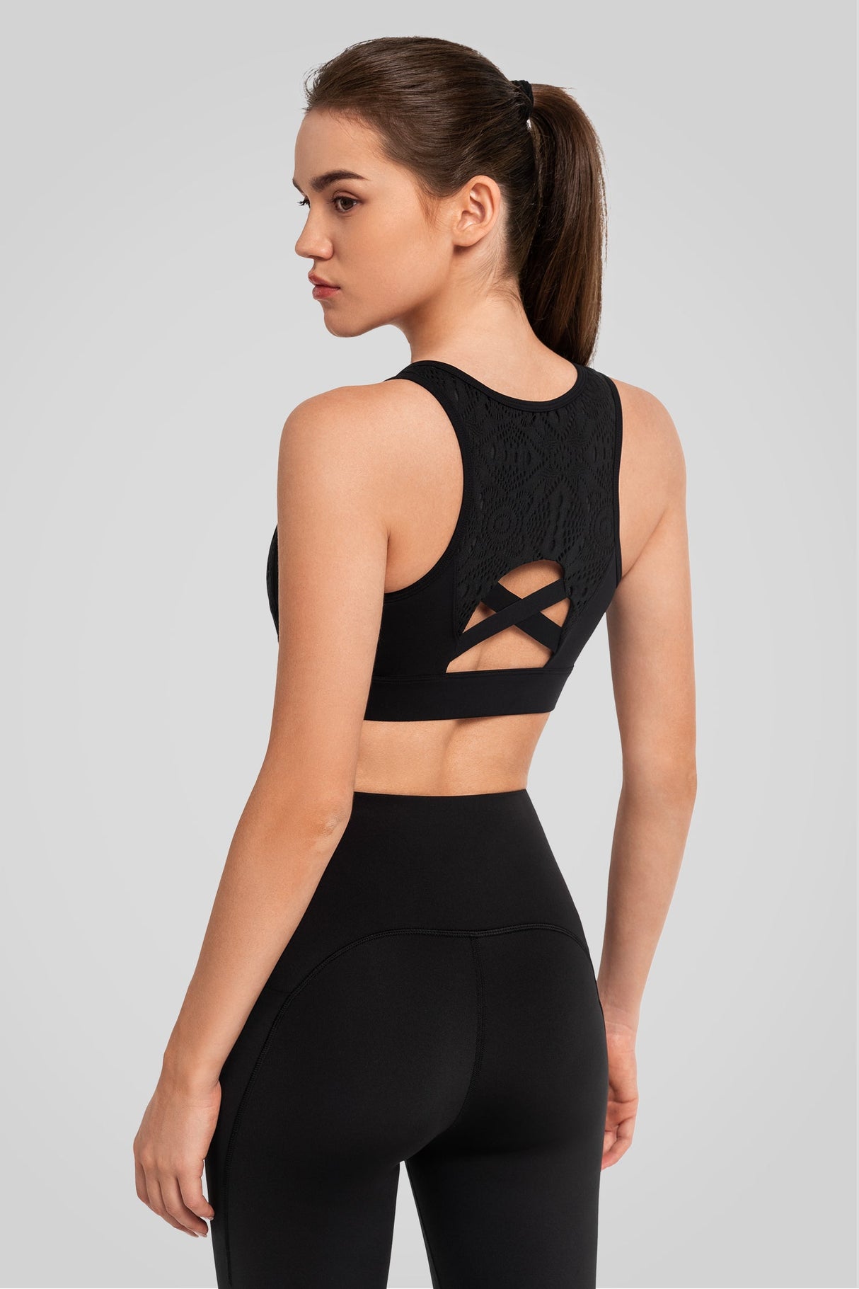 Echo™ Cut Out Design Padded Running Bra | Women's High Support Sports Bra