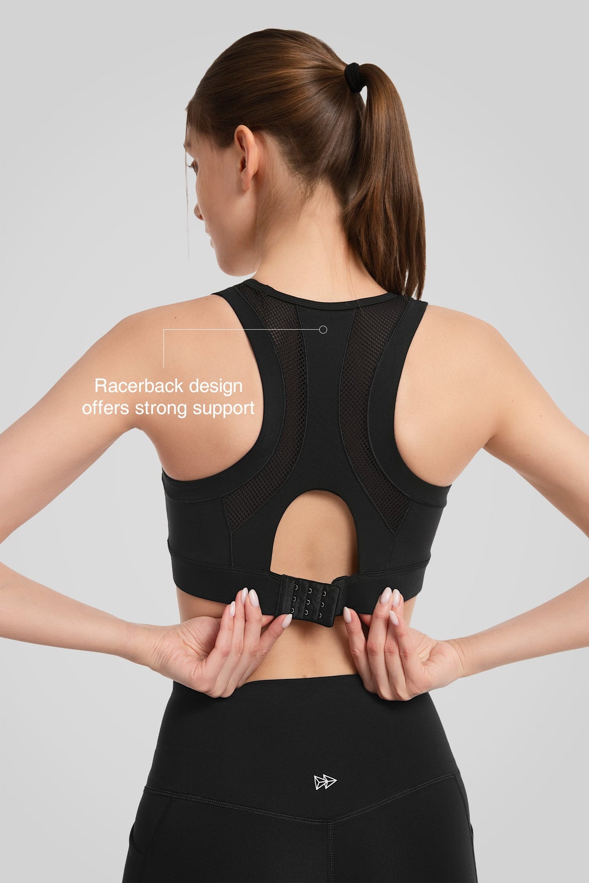 Power™ Front Mesh Arched Cutout Cool Sports Bra | Women's High Support Sports Bra