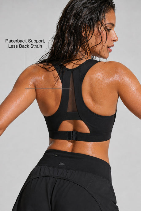 Shift™ Breathable Racerback High-Support Bra | High-Impact Support Best For Running, HIIT & Training