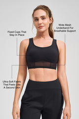 Anywhere™ Breathable Light-Support Yoga Bra with Sewn-In Pads | Women's Light Support Sports Bra