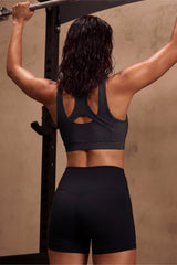 Power™ Front Zip Full Coverage Racerback Mesh Running Bra | Women's High Support Sports Bra