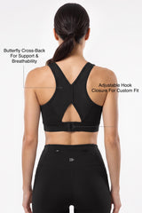 Power™ Breathable Panel With Adjustable Support Sports Bra | High Support for Running, HIIT & Training