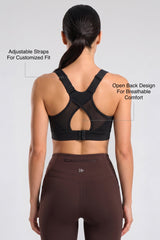 Shift™ Adjustable-Strap Airflow Sports Bra | High Support with Breathable Mesh for Running, HIIT & Training