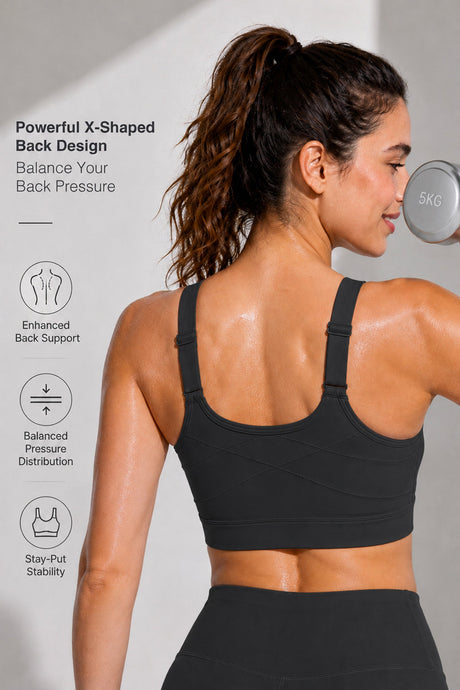 Power™  Soft Adjustable High-Support Mesh Running Bra | Women's High Support Sports Bra
