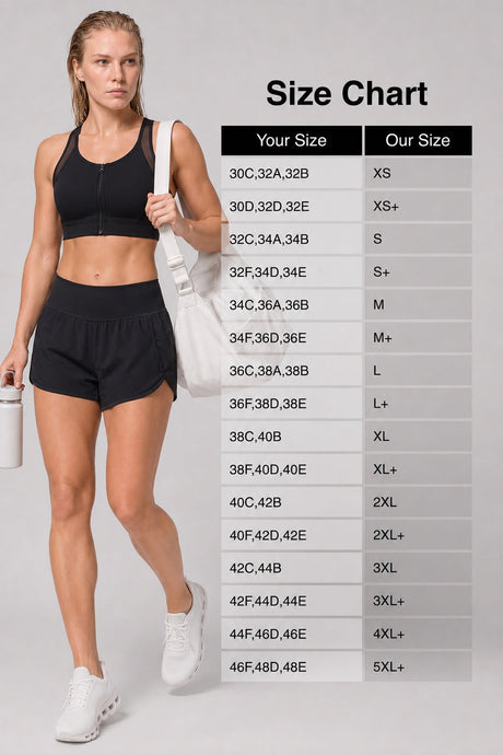 Power™ Zip-Front Mesh T-Back Sports Bra | High-Impact Support for Running & HIIT