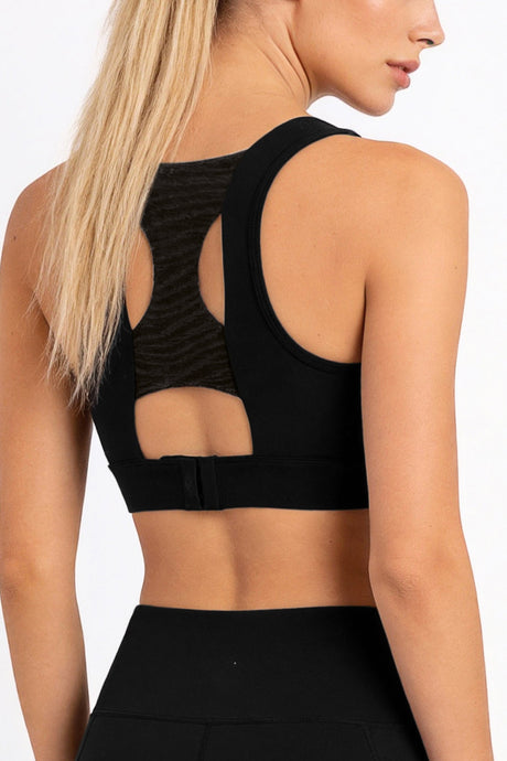 Power™ Racerback Breathable Full-Coverage Sports Bra | High-Impact Support for Running, Gym & Training