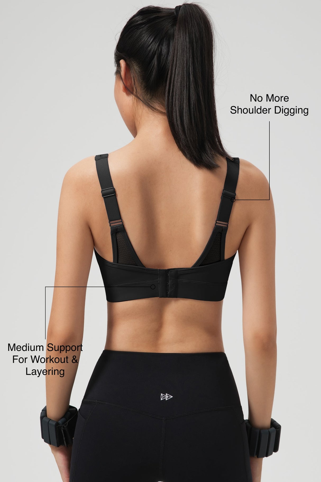 Shift™ Adjustable-Strap Sustainable Sports Bra | Medium Support with Breathable Mesh for Running, HIIT, Yoga & Training